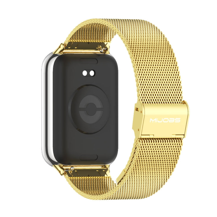For Xiaomi Band 10 Pro / Redmi Watch 6 / 5 Mijobs Milan Buckle Stainless Steel Watch Band(Gold)