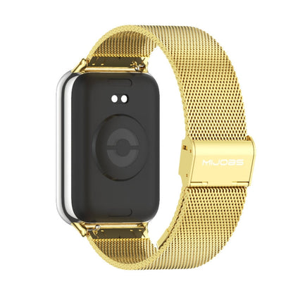 For Xiaomi Band 10 Pro / Redmi Watch 6 / 5 Mijobs Milan Buckle Stainless Steel Watch Band(Gold)