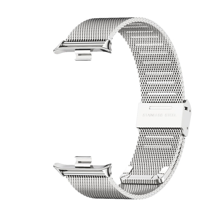 For Xiaomi Band 10 Pro / Redmi Watch 6 / 5 Mijobs Milan Buckle Stainless Steel Watch Band(Silver)