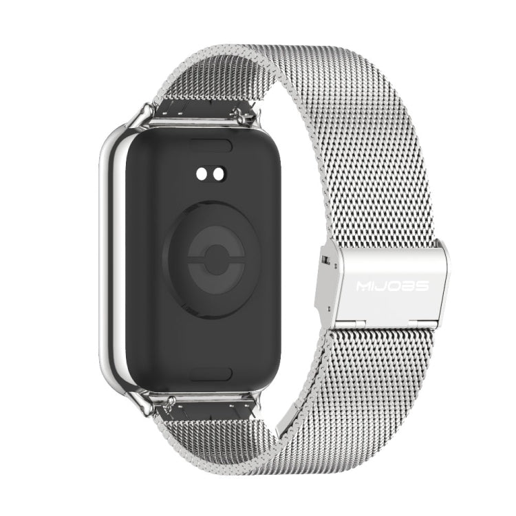 For Xiaomi Band 10 Pro / Redmi Watch 6 / 5 Mijobs Milan Buckle Stainless Steel Watch Band(Silver)