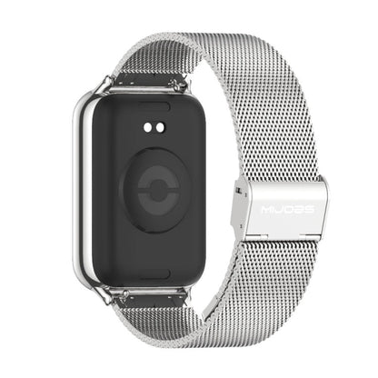 For Xiaomi Band 10 Pro / Redmi Watch 6 / 5 Mijobs Milan Buckle Stainless Steel Watch Band(Silver)