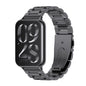 For Xiaomi Band 10 Pro / Redmi Watch 6 / 5 Mijobs Three Beads Stainless Steel Watch Band(Black)