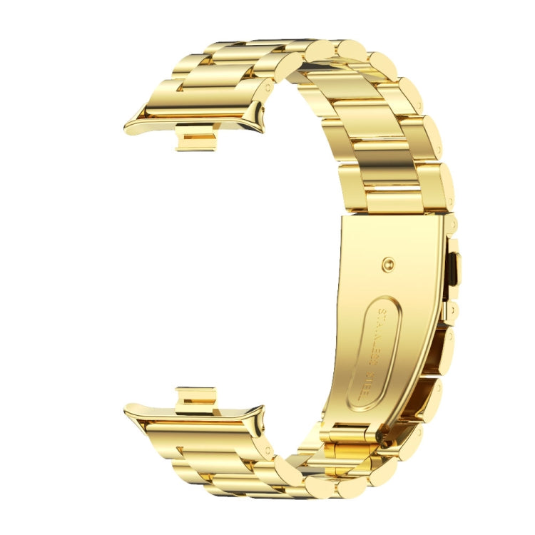 For Xiaomi Band 10 Pro / Redmi Watch 6 / 5 Mijobs Three Beads Stainless Steel Watch Band(Gold)
