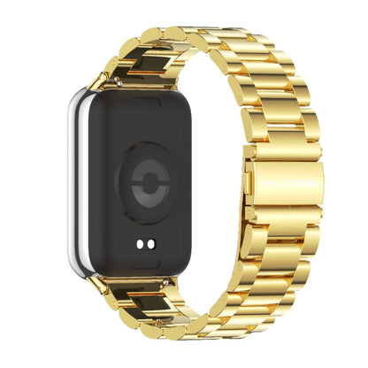 For Xiaomi Band 10 Pro / Redmi Watch 6 / 5 Mijobs Three Beads Stainless Steel Watch Band(Gold)