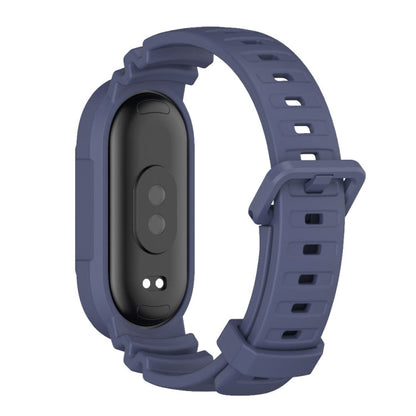 For Xiaomi Mi Band 8 MIJOBS GS Unibody Solid Color Sports Watch Band(Midnight Blue)