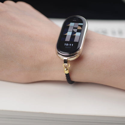 For Xiaomi Smart Band 10 / 9 / 8 Mibbs Milan Cord Bracelet Watch Band(Black)