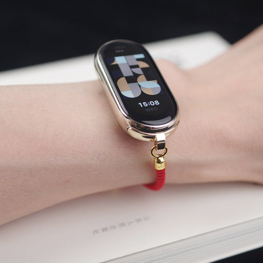 For Xiaomi Smart Band 10 / 9 / 8 Mibbs Milan Cord Bracelet Watch Band(Red)