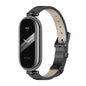 For Xiaomi Smart Band 10 / 9 / 8 Mijobs First Layer Cowhide Watch Band(Black)