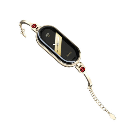 For Xiaomi Smart Band 10 / 9 / 8 Mijobs Ruyi Beauty Bracelet Watch Band(Light Gold Red)