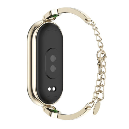 For Xiaomi Smart Band 10 / 9 / 8 Mijobs Ruyi Beauty Bracelet Watch Band(Light Gold Green)