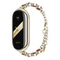 For Xiaomi Smart Band 10 / 9 / 8 Mijobs Mermaid Beauty Bracelet Watch Band(Light Gold Red)