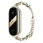 For Xiaomi Smart Band 10 / 9 / 8 Mijobs Mermaid Beauty Bracelet Watch Band(Light Gold Green)