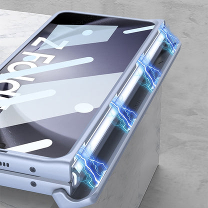 For Samsung Galaxy Z Fold5 5G GKK Magnetic Integrated Phone Case with Pen Slots, No Include Pen(Blue)