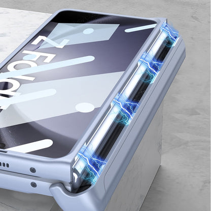 For Samsung Galaxy Z Fold5 GKK Integrated Folding Mech Shell PC Phone Case with Slide Pen Box(Silver)
