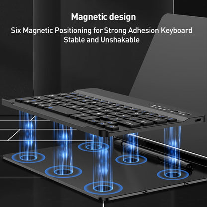GKK Metal Folding Holder + Bluetooth Keyboard + Pen + Pen Slots + Mouse Set(Silver)