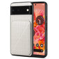 For Google Pixel 6 Denior Crocodile Texture Holder Electroplating Phone Case(White)