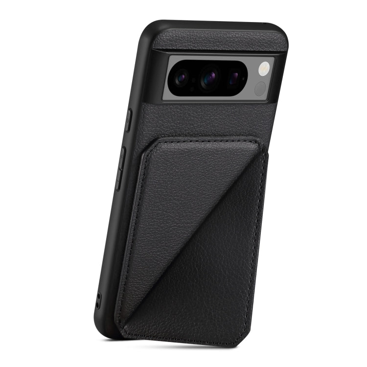 Pour étui de téléphone avec placage électrolytique à texture de veau Denior pour Google Pixel 6a (noir)