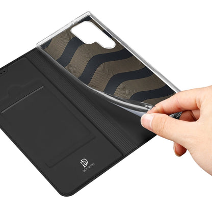 For Samsung Galaxy S24 Ultra 5G DUX DUCIS Skin Pro Series Flip Leather Phone Case(Black)