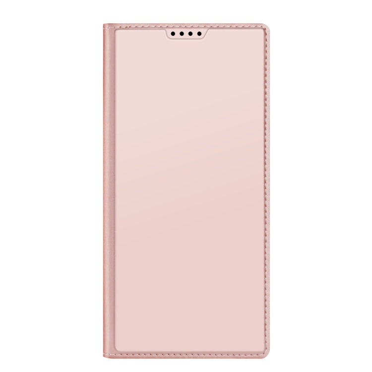 For Samsung Galaxy S24 Ultra 5G DUX DUCIS Skin Pro Series Flip Leather Phone Case(Pink)