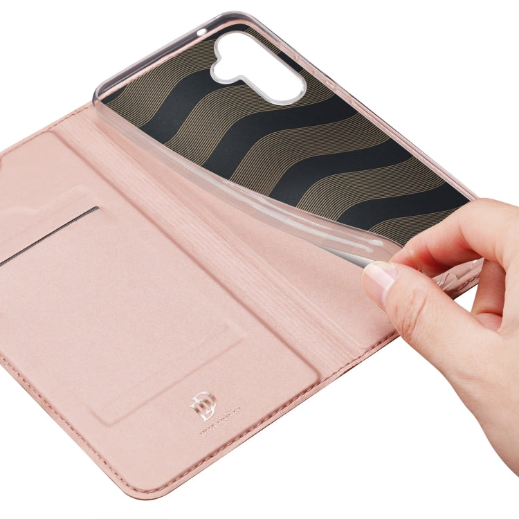 For Samsung Galaxy S24 5G DUX DUCIS Skin Pro Series Flip Leather Phone Case(Pink)