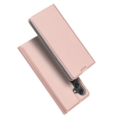 For Samsung Galaxy A35 5G DUX DUCIS Skin Pro Series Flip Leather Phone Case(Pink)