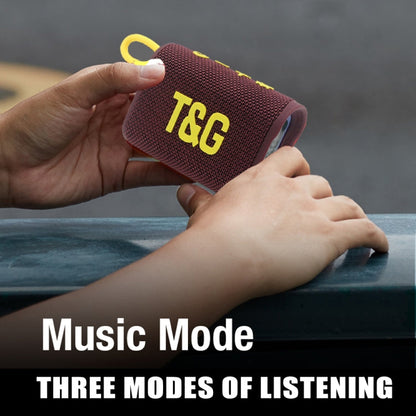 T&G TG396 Enceinte Bluetooth portable d'extérieur RVB avec lumière d'ambiance, étanche IPX7 (Noir)