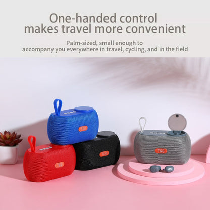 T&G TG810 2 in 1 Portable Outdoor Speaker + Mini Wireless Bluetooth Earphone(Black)