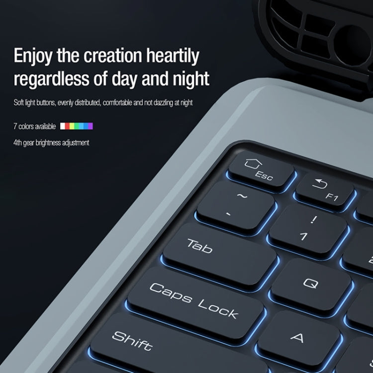 For Samsung Galaxy Tab S9+ / S9+ 5G Nillkin Backlit Version Bumper Combo Keyboard Case