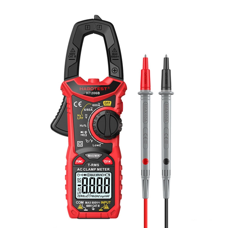 HABOTEST HT206B Pince ampèremétrique numérique de haute précision à gamme automatique