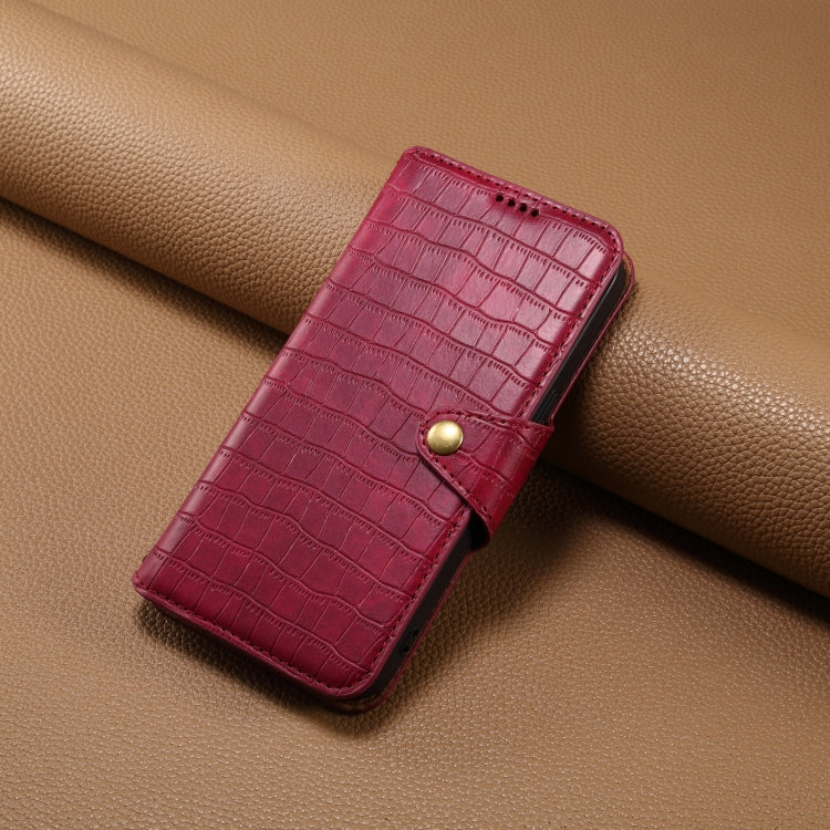 For Huawei nova 11 Denior Crocodile Texture Oil Edge Leather Phone Case(Rose Red)