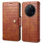 For Huawei Mate 50 Pro Denior Crocodile Texture Oil Edge Leather Phone Case(Brown)