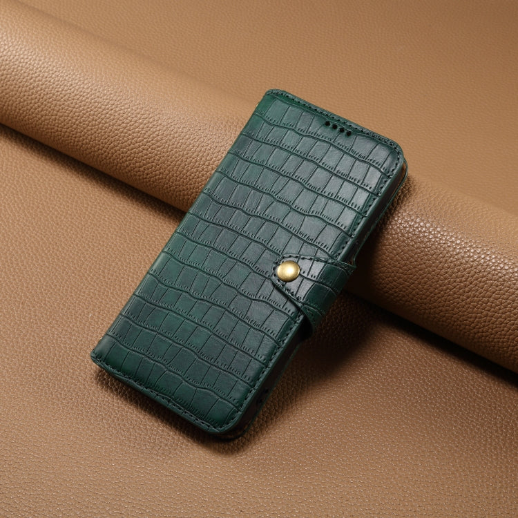 For Huawei Mate 40 Denior Crocodile Texture Oil Edge Leather Phone Case(Green)