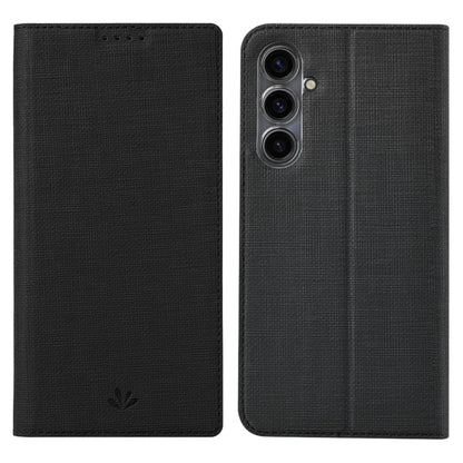 Pour Samsung Galaxy S23 FE 5G Étui de téléphone magnétique en TPU + cuir PU de la série ViLi DMX (noir)