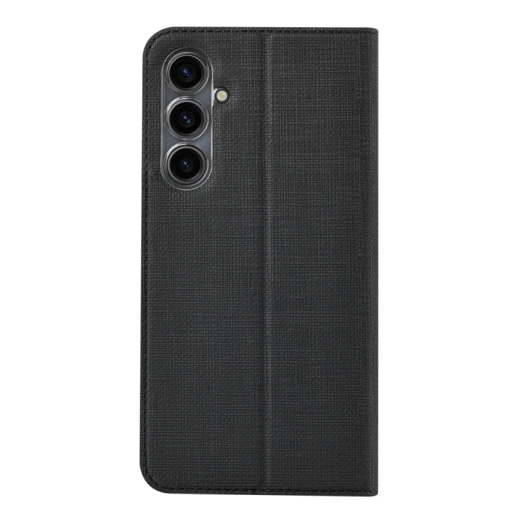 Pour Samsung Galaxy S23 FE 5G Étui de téléphone magnétique en TPU + cuir PU de la série ViLi DMX (noir)