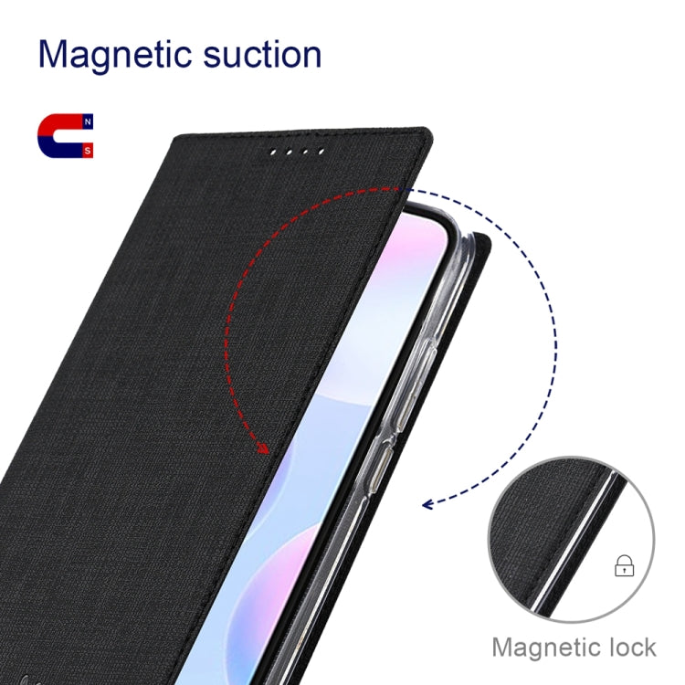 Pour Samsung Galaxy S23 FE 5G Étui de téléphone magnétique en TPU + cuir PU de la série ViLi DMX (noir)