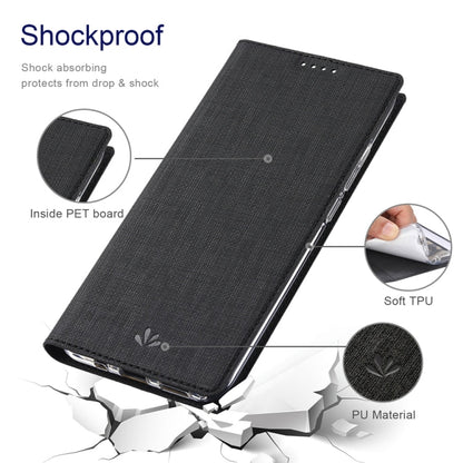 Pour Samsung Galaxy S23 FE 5G Étui de téléphone magnétique en TPU + cuir PU de la série ViLi DMX (noir)