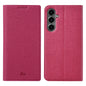 Pour Samsung Galaxy S23 FE 5G Étui de téléphone magnétique en TPU + cuir PU de la série ViLi DMX (Rose Rouge)