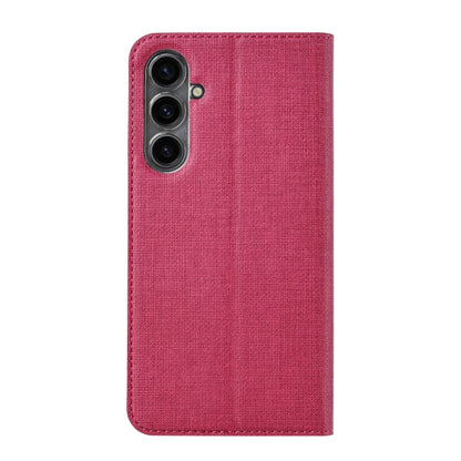 Pour Samsung Galaxy S23 FE 5G Étui de téléphone magnétique en TPU + cuir PU de la série ViLi DMX (Rose Rouge)