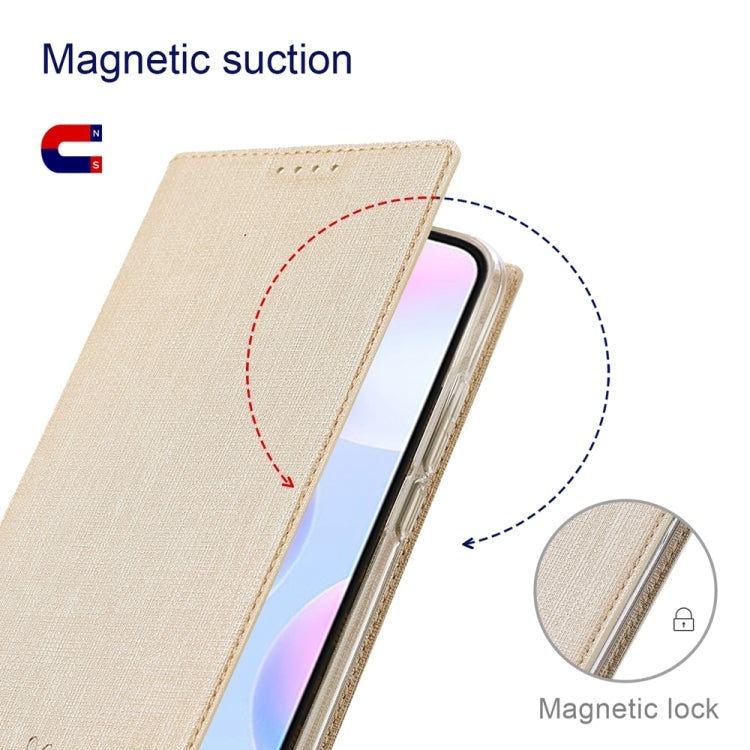 For Samsung Galaxy S23 FE 5G ViLi DMX Series TPU + PU Leather Magnetic Phone Case(Gold)