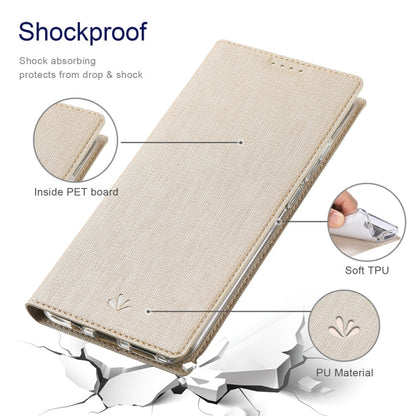 For Samsung Galaxy S23 FE 5G ViLi DMX Series TPU + PU Leather Magnetic Phone Case(Gold)