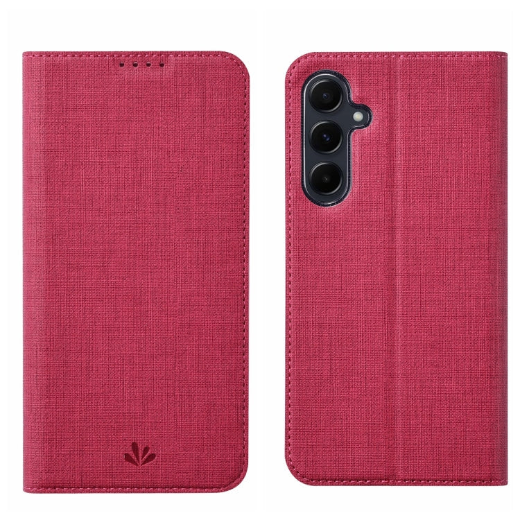 For Samsung Galaxy A35 5G ViLi DMX Series TPU + PU Leather Magnetic Phone Case(Rose Red)