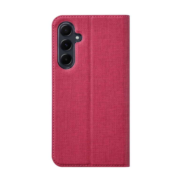 For Samsung Galaxy A35 5G ViLi DMX Series TPU + PU Leather Magnetic Phone Case(Rose Red)