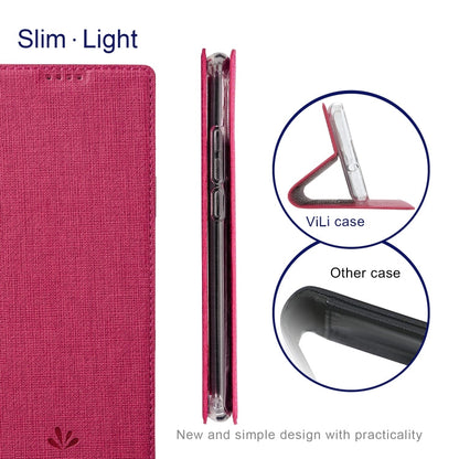 For Samsung Galaxy A35 5G ViLi DMX Series TPU + PU Leather Magnetic Phone Case(Rose Red)