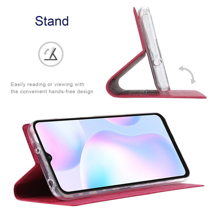 For Samsung Galaxy A35 5G ViLi DMX Series TPU + PU Leather Magnetic Phone Case(Rose Red)