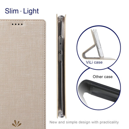 For Samsung Galaxy A35 5G ViLi DMX Series TPU + PU Leather Magnetic Phone Case(Gold)
