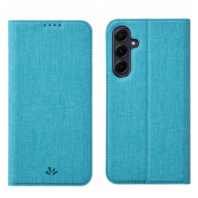 For Samsung Galaxy A35 5G ViLi DMX Series TPU + PU Leather Magnetic Phone Case(Blue)