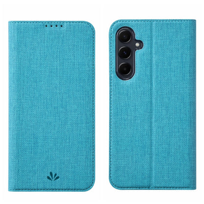 For Samsung Galaxy A35 5G ViLi DMX Series TPU + PU Leather Magnetic Phone Case(Blue)