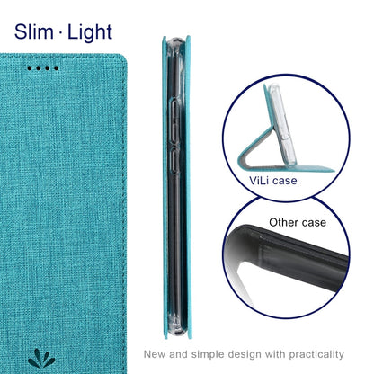 For Samsung Galaxy A35 5G ViLi DMX Series TPU + PU Leather Magnetic Phone Case(Blue)