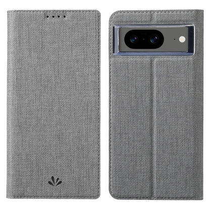 Pour la coque de téléphone magnétique en TPU + cuir PU série ViLi DMX pour Google Pixel 8 (gris)
