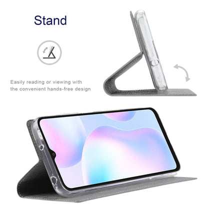 Pour la coque de téléphone magnétique en TPU + cuir PU série ViLi DMX pour Google Pixel 8 (gris)